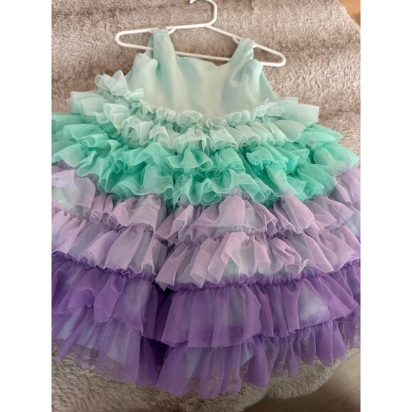 Janie and Jack Disney The Little Mermaid Tulle Dress Sz 18-24 M - Picture 7 of 13